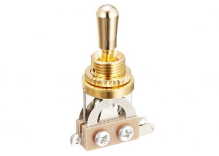 3-Way Hosco® Toggle Switch • Straight • Gold