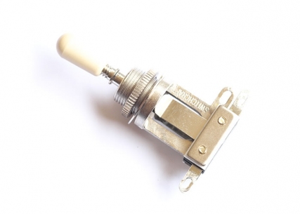 3-Way Switchcraft® Toggle Switch • Straight • Short • Nickel