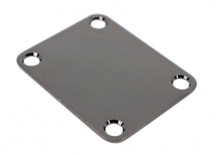 Gotoh® 4 Hole Neckplate w/Screws • Cosmo Black