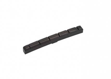Shaped Bone Nut for Fender® • Curved or Flat Bottom • Slotted • 7.25'' • Black