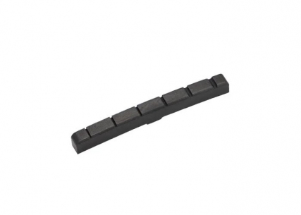 Shaped Bone Nut for Fender® • Curved or Flat Bottom • Slotted • 9.5'' • Black