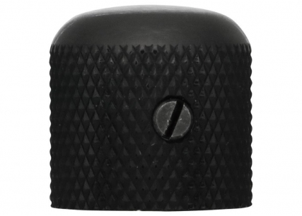 Hosco®/Gotoh® Brass Dome Knob • USA • Fine Knurling • Black