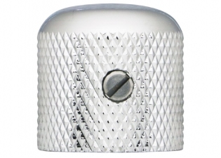 Dome Knob • USA • Fine Knurling • Chrome