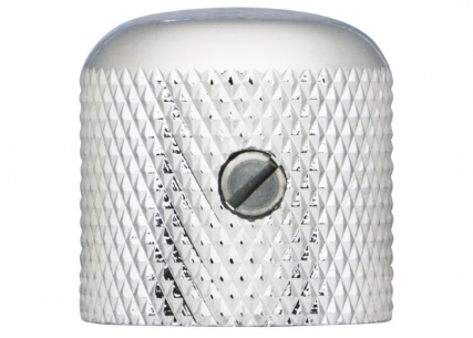 Hosco®/Gotoh® Brass Dome Knob • USA • Fine Knurling • Chrome