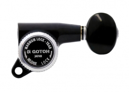 Gotoh® 3x3 MGT Locking Tuners • SG381 • Black • Oval Button