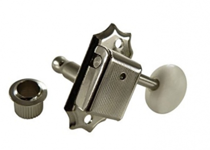 Gotoh® SD90 3x3 Vintage Tuners • 8.8 mm Bushing • White Oval Button • Nickel