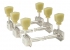Hosco®/Gotoh® SD90 3x3 Vintage Tone Revival Tuners • Long Brass Posts • Keystone Button • Nickel
