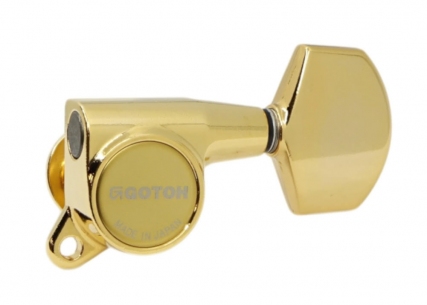 Gotoh® 3x3 Tuners • SG381 • Gold • Modern Button