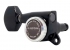 Gotoh® 6-In-Line MGT Locking Tuners • SG381 • Black • Small Modern Button • Left Handed