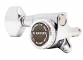 Gotoh® 6-In-Line MGT Locking Tuners • SG381 • Chrome • Small Modern Button • Left Handed