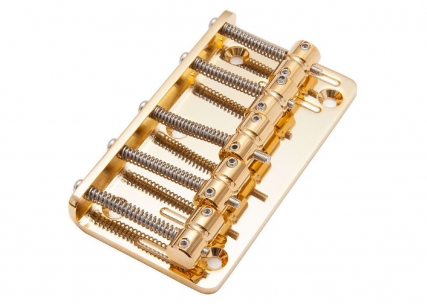 Gotoh® 5 String Bass Bridge • 205B-5 • Gold
