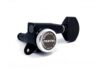 Gotoh® 6-In-Line MGT Staggered Locking Tuners • SG381 • Black • Small Modern Button