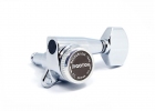Gotoh® 6-In-Line MGT Staggered Locking Tuners • SG381 • Chrome • Small Modern Button