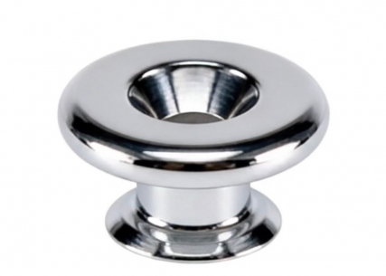 Gotoh® Oversized Strap Buttons w/Screws • Chrome