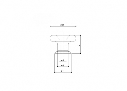 Gotoh® Oversized Strap Buttons w/Screws • Nickel