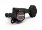 Gotoh® 6-In-Line Tuners • SG381 • Black • Small Modern Button