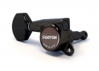 Gotoh® 6-In-Line Tuners • SG381 • Black • Small Modern Button • Left Handed
