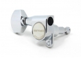 Gotoh® 6-In-Line Tuners • SG360 (Schaller® Style) • Chrome • Small Modern Button • Left Handed