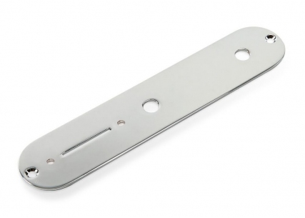 Telecaster® Style Control Plate • Metric 8mm Holes • Chrome