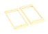 Humbucker Pickup Mounting Rings for Epiphone® • Slanted • Cream