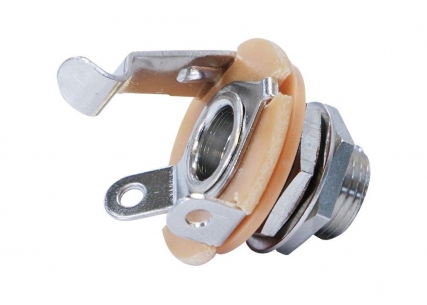 Hosco® Output Jack Socket w/Metric Thread • Mono • Nickel