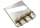 Hosco®/Gotoh® Single Cutaway Vintage Telecaster® Style Bridge w/In Tune Saddles • Nickel