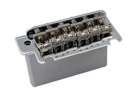 Hosco® 2 Point Synchronised Stratocaster® Style Tremolo Bridge • Stamped Saddles • Chrome • Steel Block