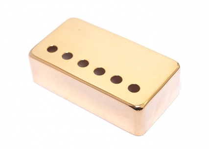 Nickel Silver Humbucker Pickup Cover • Gold • 52mm