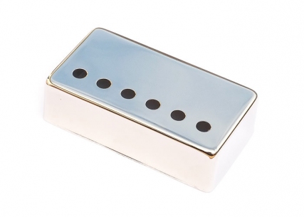 Nickel Silver Humbucker Pickup Cover • Chrome • 50mm