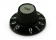 Kluson® Witch Hat Knob • Black w/Silver Top • Tone