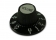 Kluson® Witch Hat Knob • Black w/Silver Top • Volume