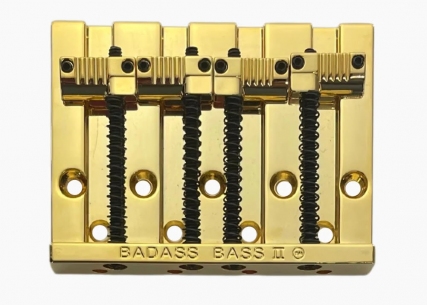 Leo Quan® Badass II Bass Bridge • Gold • Notched