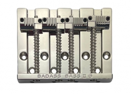 Leo Quan® Badass II Bass Bridge • Nickel • Notched