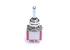 Mini Toggle Switch • 3-Way • On/Off/On • Chrome
