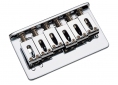 Hardtail Fixed String Through Bridge • 10.8mm • Modern Block Saddles • Chrome