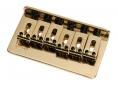 Hardtail Fixed String Through Bridge • 10.8mm • Modern Block Saddles • Gold