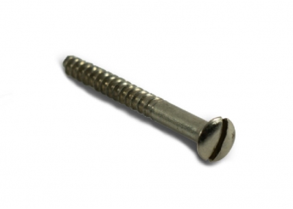 Neckplate Screw • Vintage Slot Head • Nickel