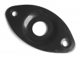 Oval Football Jackplate • Curved and Recessed • Black