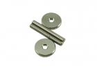 Threaded Post Studs and Thumbwheels for Tune-O-Matic Bridge • M4 x 30mm • Chrome