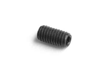 Bridge Saddle Height Set Screw • Metric • Allen • Black • Short (6 mm)