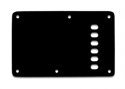 Stratocaster® Style Tremolo Backplate • Vintage • Black Thin • Left Handed