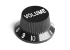 Stratocaster® Style Knob • Metric • Black • Volume