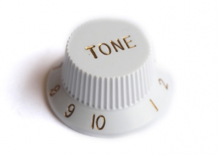 Stratocaster® Style Knob • Metric • White • Tone