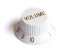 Stratocaster® Style Knob • Metric • White • Volume
