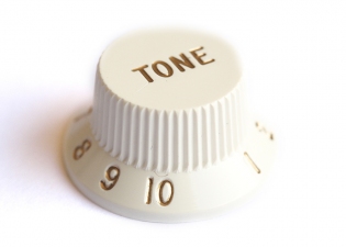 Stratocaster® Style Knob • USA • Parchment • Tone