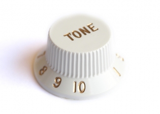 Stratocaster® Style Knob • USA • White • Tone