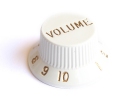 Stratocaster® Style Knob • USA • White • Volume