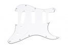 Stratocaster® Style Pickguard • 11 Hole • White/Black/White