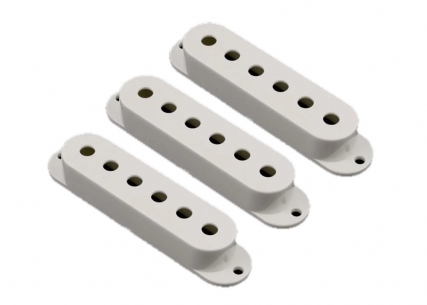 Stratocaster® Style Single Coil Pickup Covers • Parchment