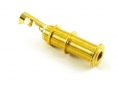Switchcraft® Threaded Barrel Output Jack Socket • Stereo • Gold